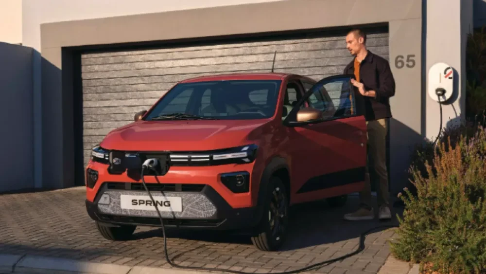 Dacia Spring thuis laden