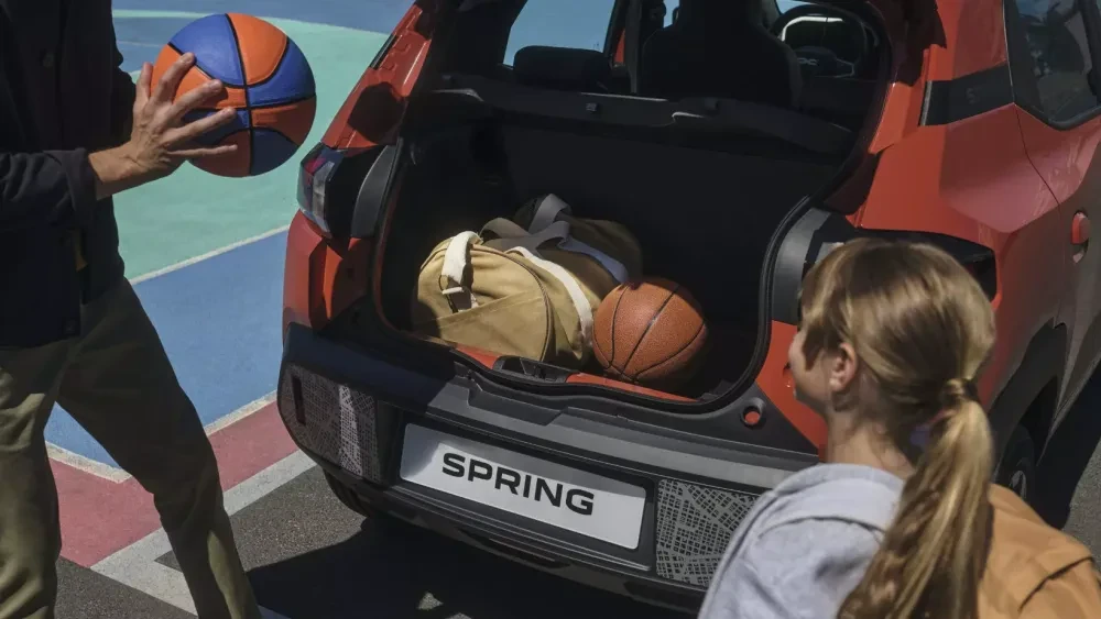 Dacia Spring kofferruimte