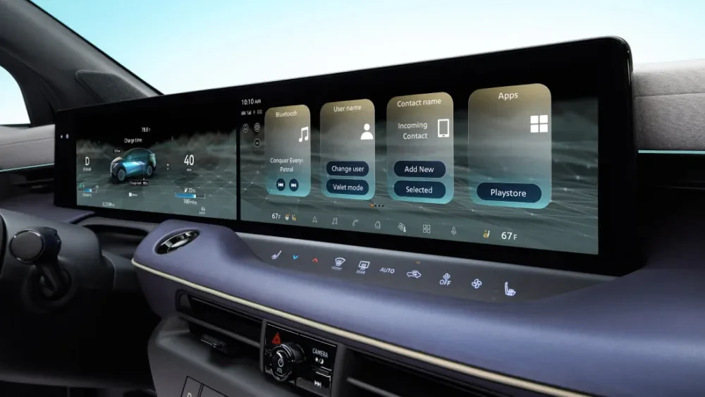 Nissan LEAF infotainmentscherm