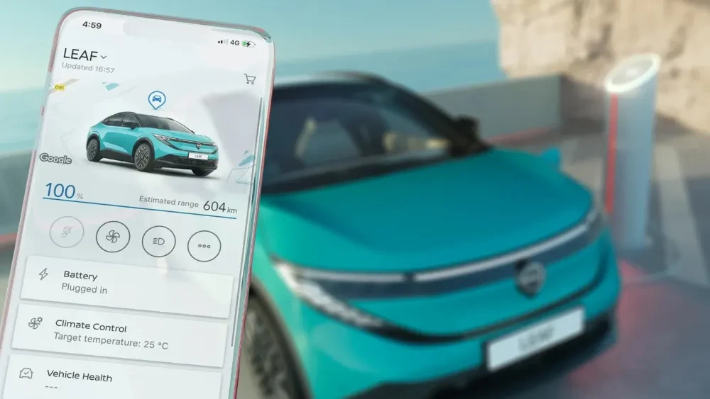 Nissan LEAF verbonden app